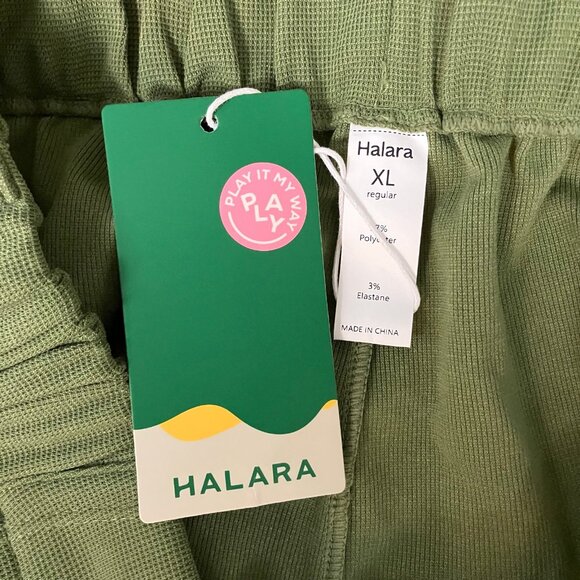 Halara Women’s Size XL Reg Green Stretch Elastic Straight Leg Pants NWT! - Picture 11 of 12